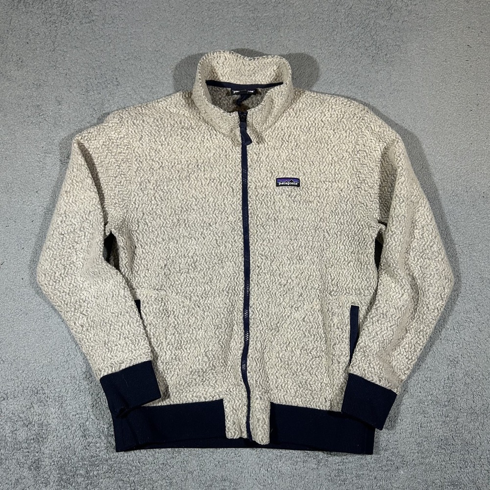 Patagonia Better Sweater Full Zip Fleece Jacket Beige Mens Large #4074